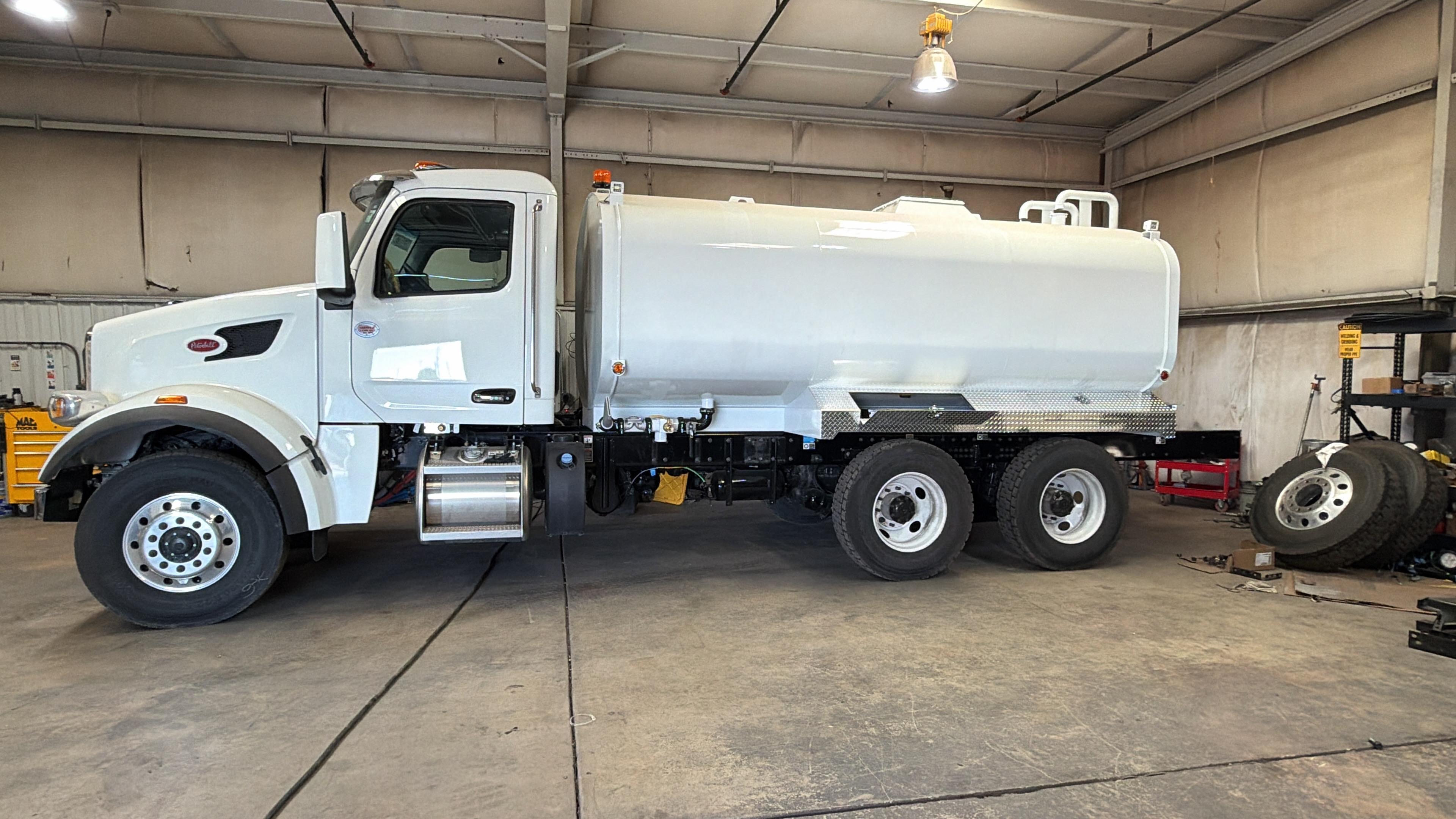 MR Machinery tank installed on customer truck chassis