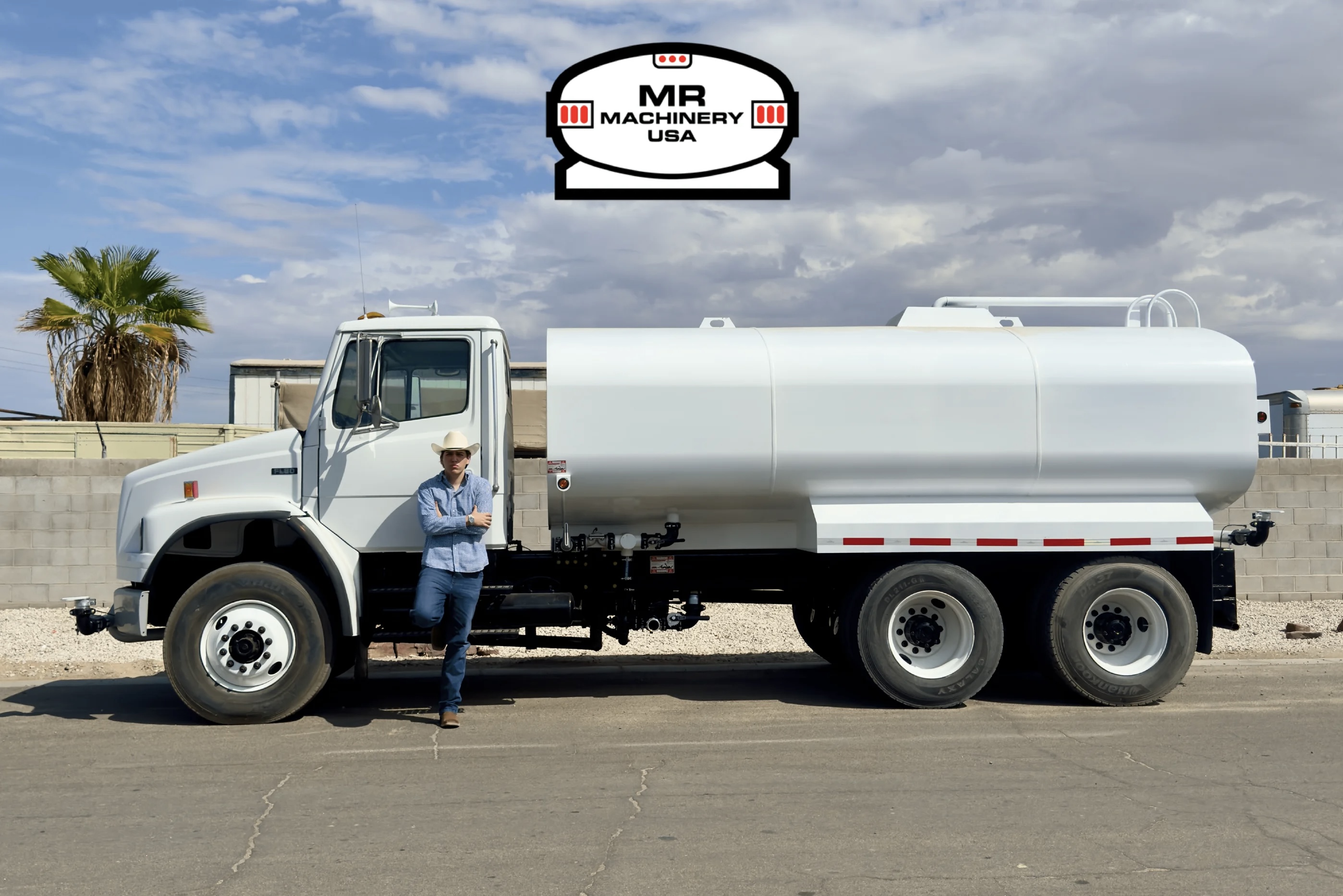 MR Machinery complete white water truck with fabricated tank system